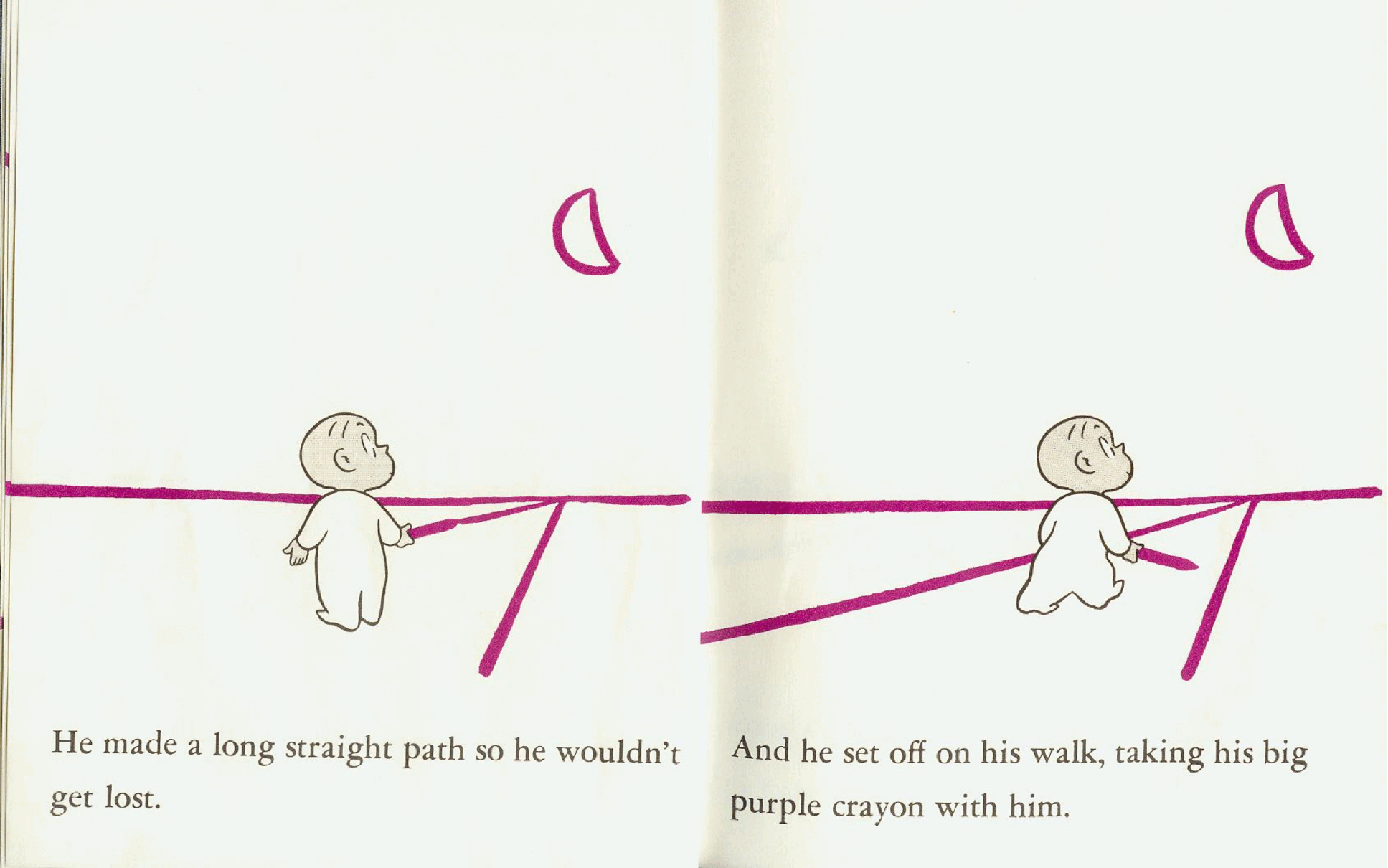 英文绘本阿罗有枝彩色笔Harold and purple crayon.pdf,第4页预览