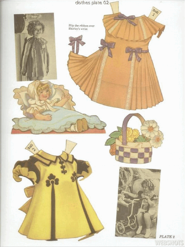 Authentic Shirley Temple Paper Dolls and Dresses (Dover).pdf,第4页预览