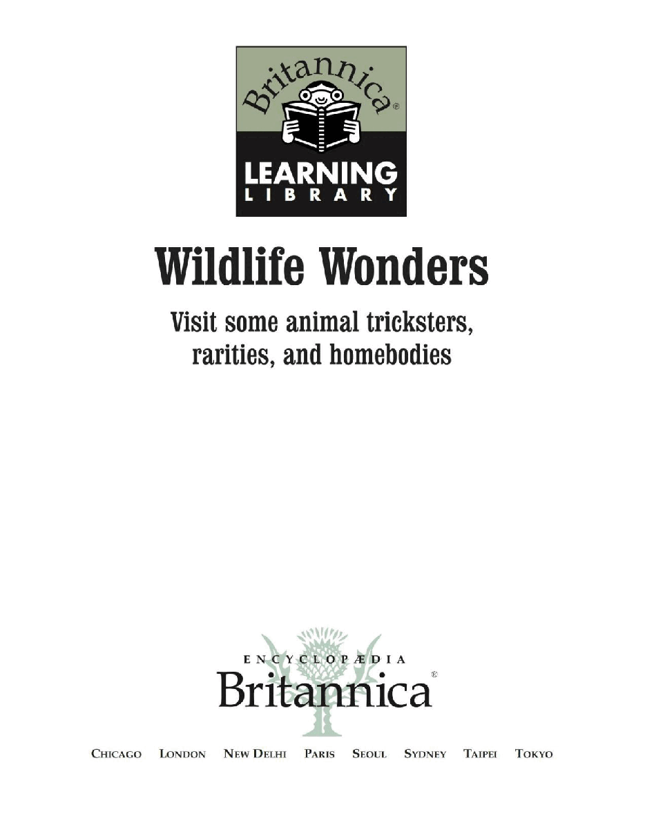 Britannica Learning Library 006 - Wildlife Wonders.pdf,第2页预览