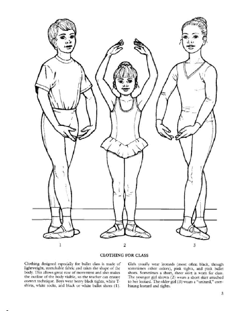 Dover Coloring Book - Ballet Classs (1998) (LQ).pdf,第3页预览
