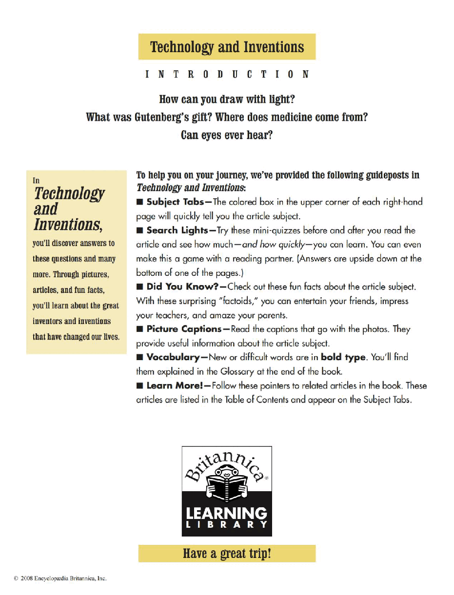 Britannica Learning Library 004 - Technology and Inventions.pdf,第4页预览