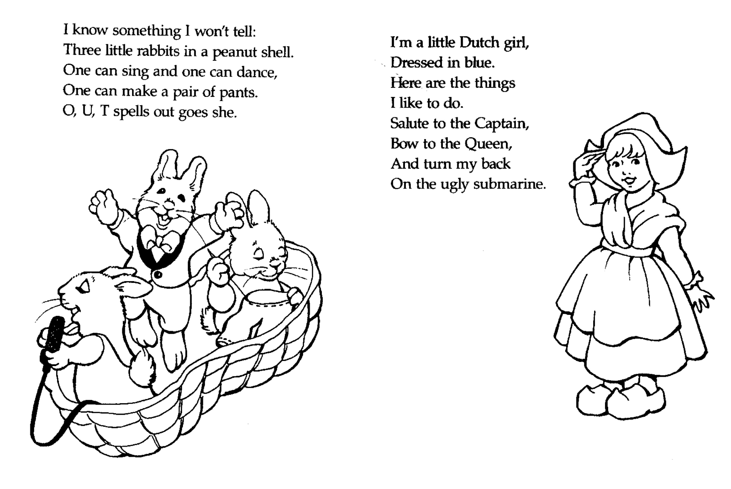 Dover Little Activity Books - Counting-Out Rhymes Coloring Book (LQ).pdf,第4页预览