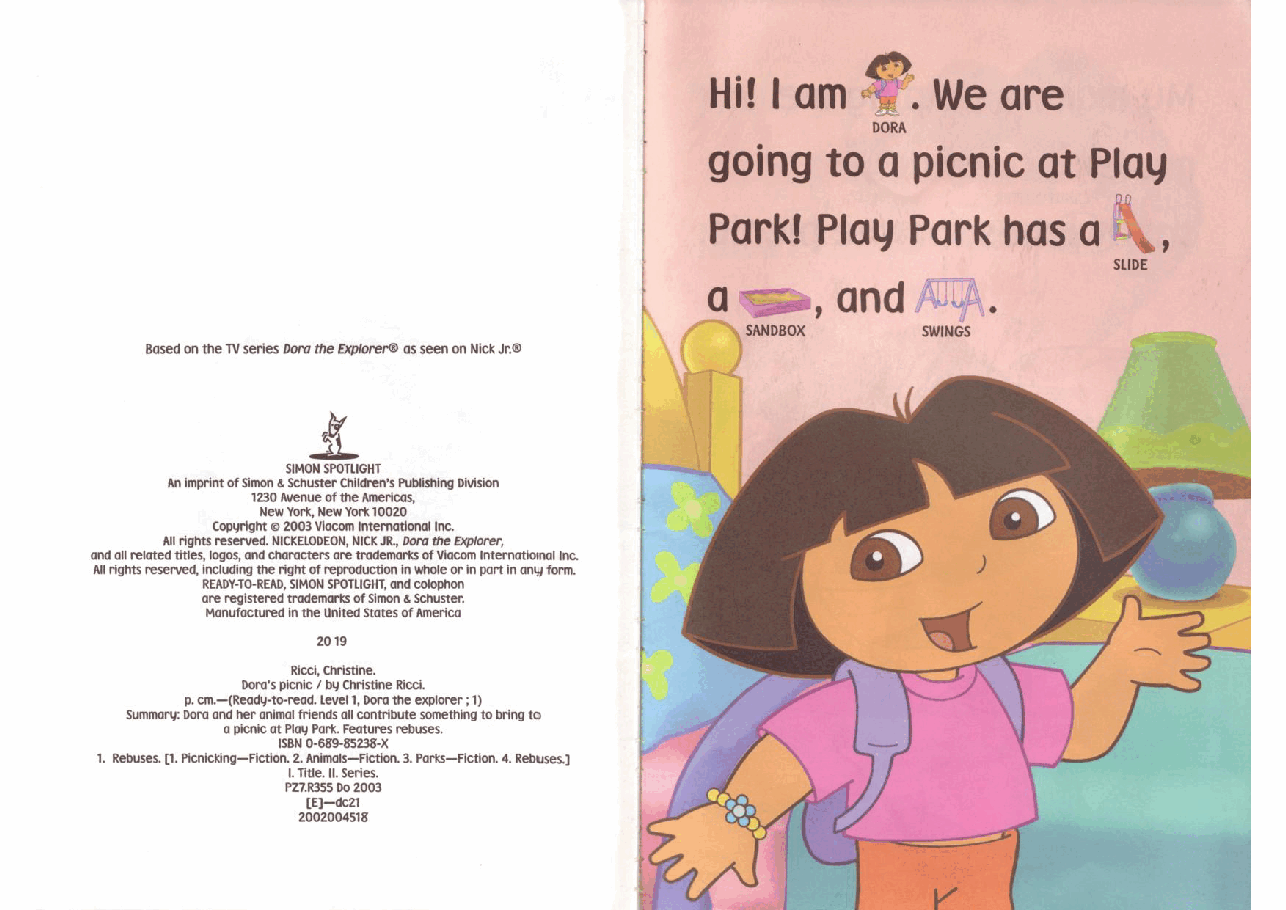 Dora's picnic (2003.Simon Spotlight) (Brainiac).pdf,第3页预览