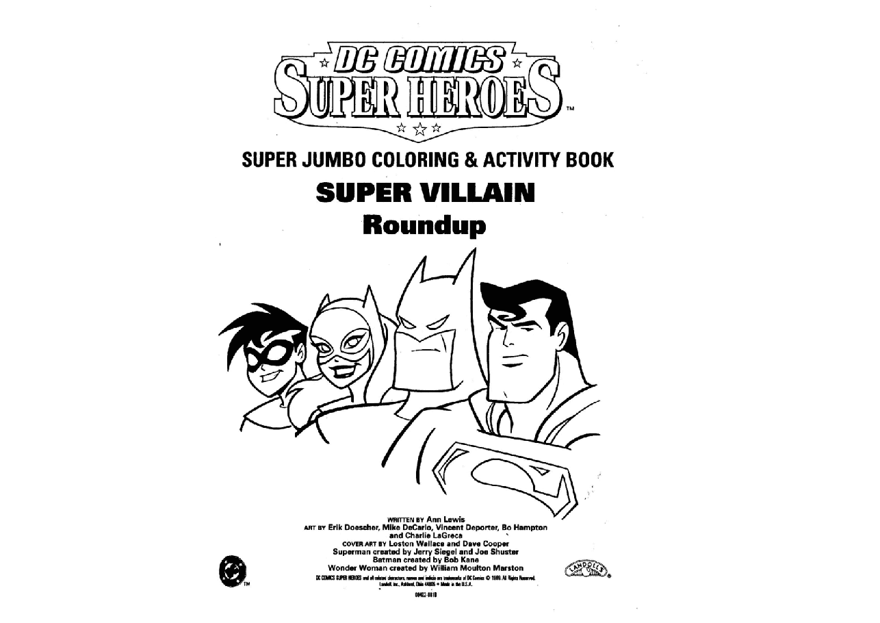 DC Comics Super Heroes Coloring Book Super Villain Roundup (1999)(c2c)(ActionComics-DCP).pdf,第2页预览