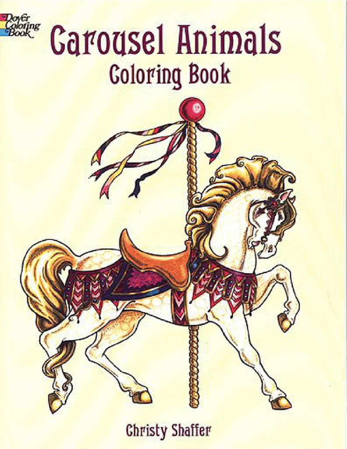 Dover Coloring Book - Carousel Animals Coloring Book (LQ).pdf,第1页预览