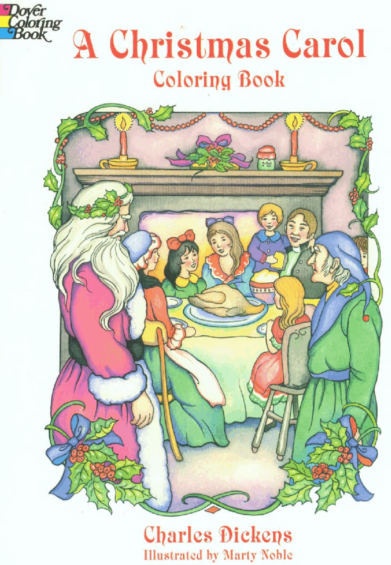 Dover Coloring Book - A Christmas Carol Coloring Book.pdf,第1页预览