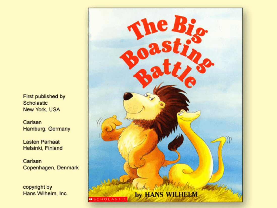 The Big Boasting Battle by Hans Wilhelm (Scholastic) (childrensbooksforever).pdf,第1页预览