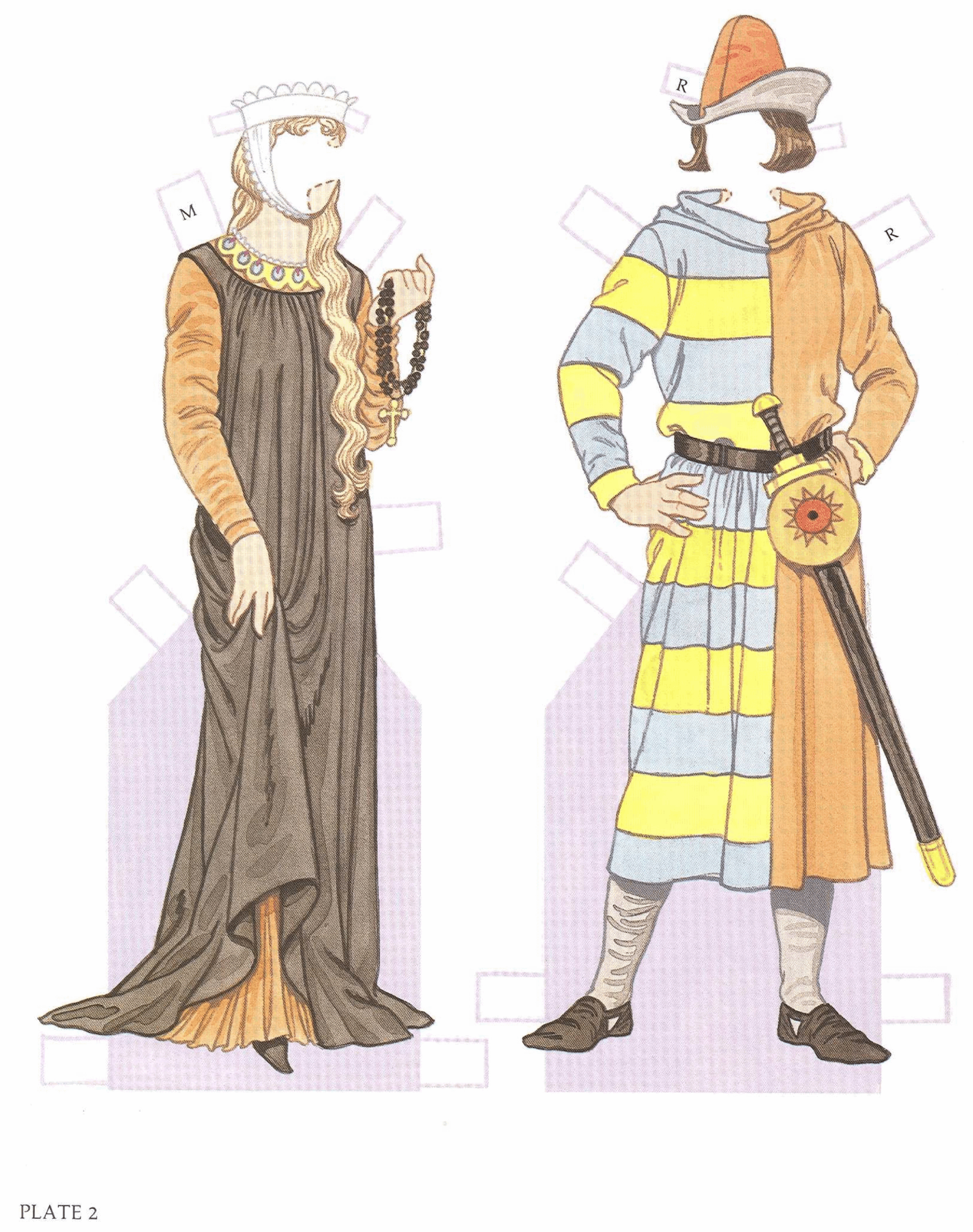 Medieval Costumes Paper Dolls (1996.Dover).pdf,第4页预览