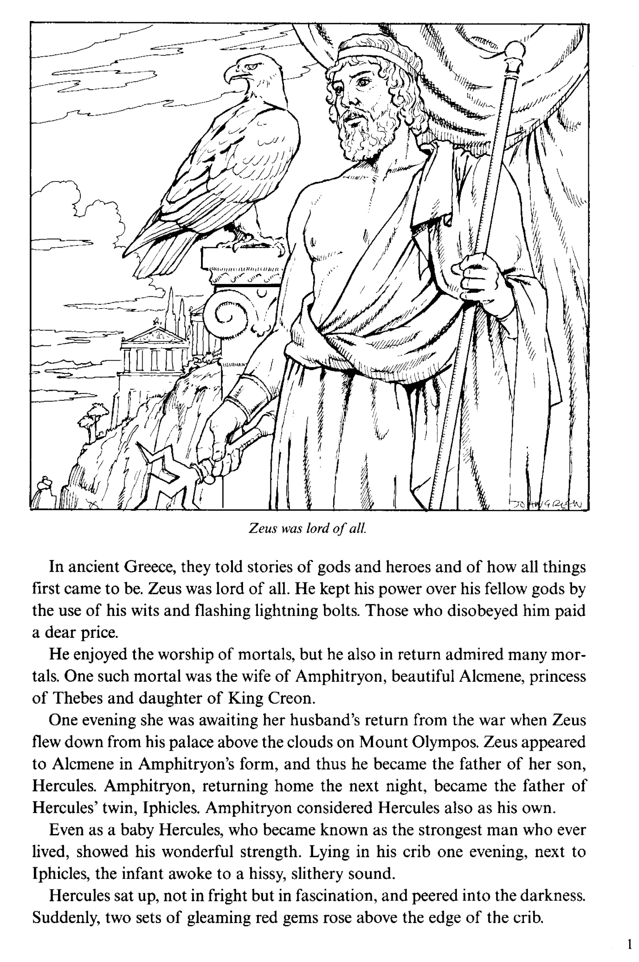 Dover Coloring Book - Adventures of Hercules Coloring Book.pdf,第3页预览