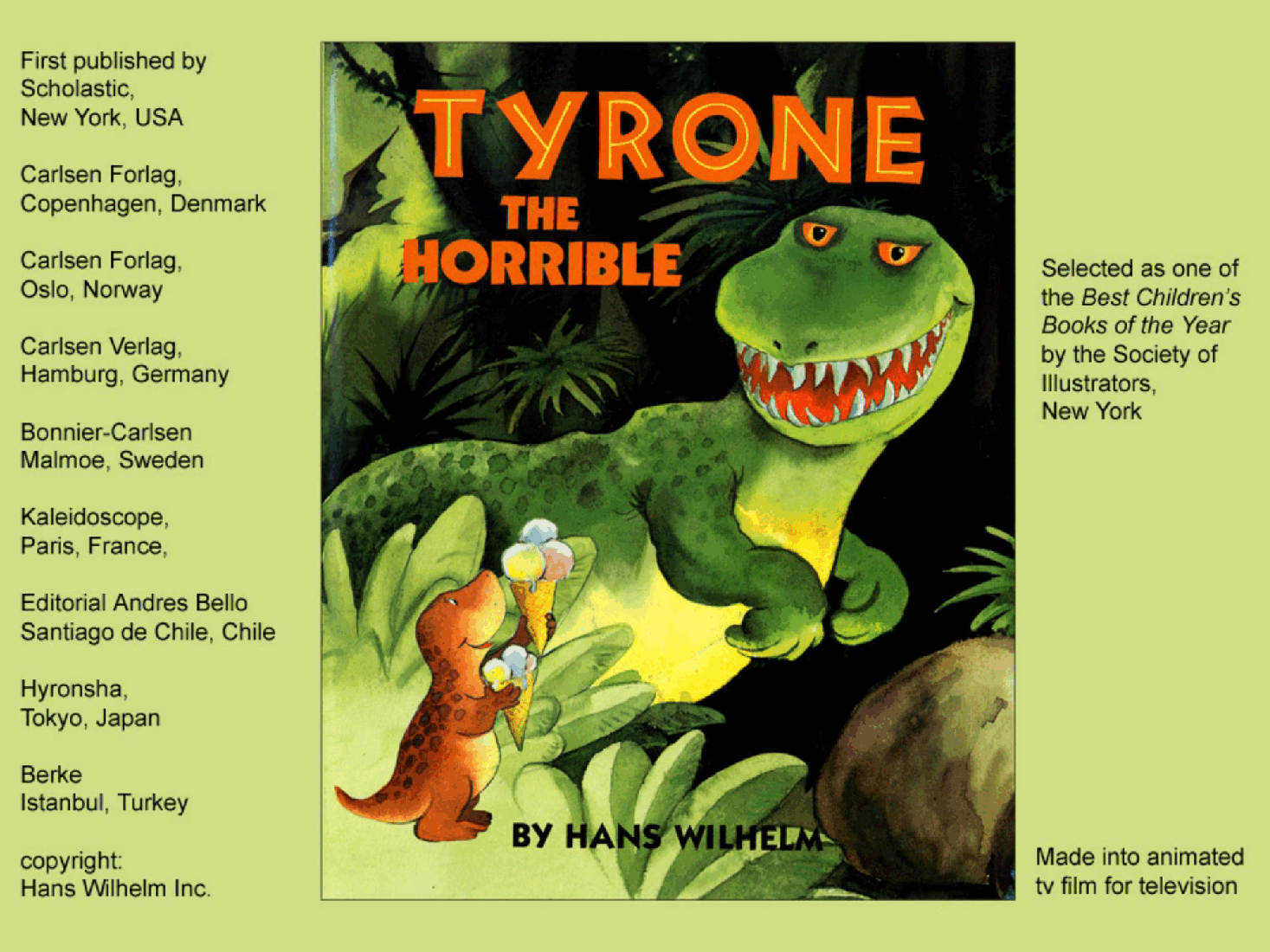 Tyrone The Horrible by Hans Wilhelm (Scholastic) (childrensbooksforever).pdf,第1页预览