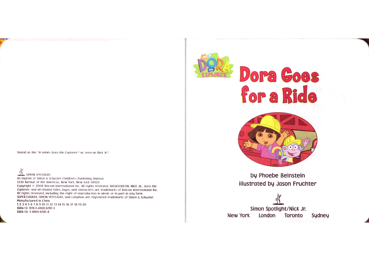 Dora Goes for a Ride (2004.Simon Spotlight-Nick Jr.) (Brainiac).pdf,第2页预览