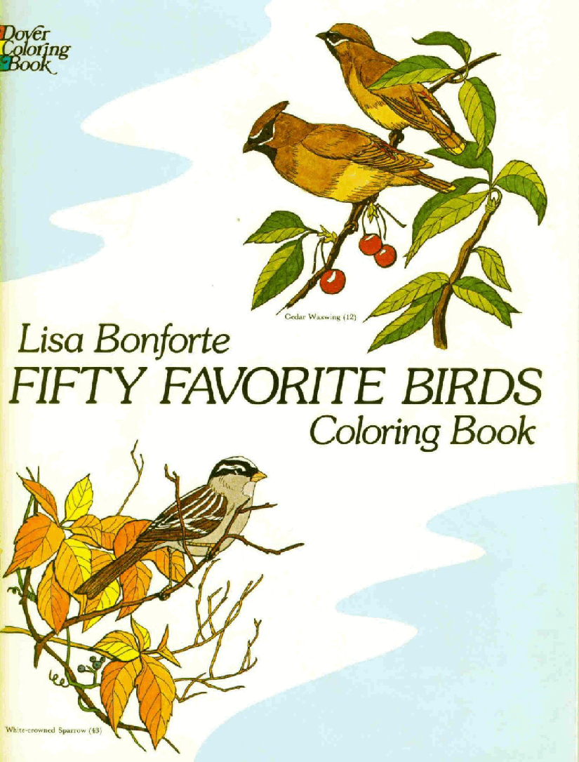Dover Coloring Book - Fifty Favorite Birds Coloring Book (1982).pdf,第1页预览