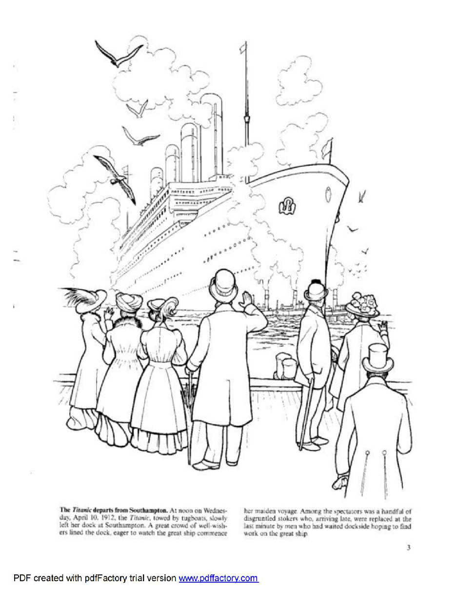 The Titanic Coloring Book (Dover Coloring Book).pdf,第4页预览
