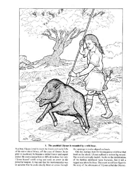 Dover Coloring Book - The Adventures of Ulysses (LQ).pdf,第2页预览