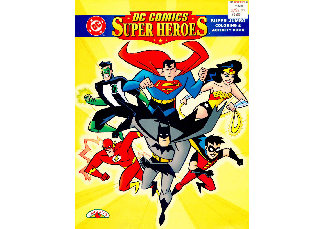 DC Comics Super Heroes Super Jumbo Coloring and Activity Book (1998)(c2c)(ActionComics-DCP).pdf,第1页预览