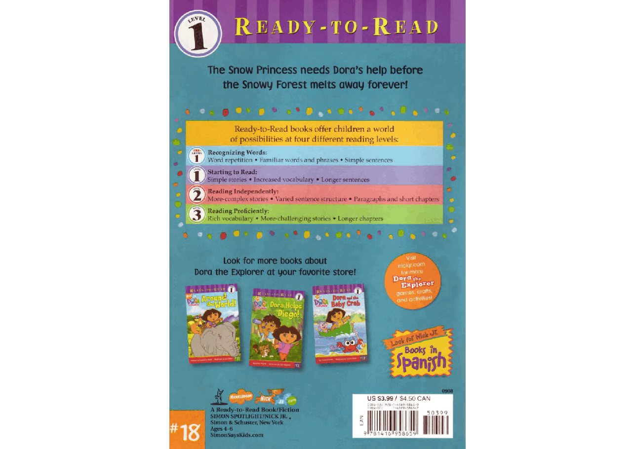 Dora's snowy forest adventure (2008.Simon Spotlight-Nick Jr.) (Brainiac).pdf,第1页预览