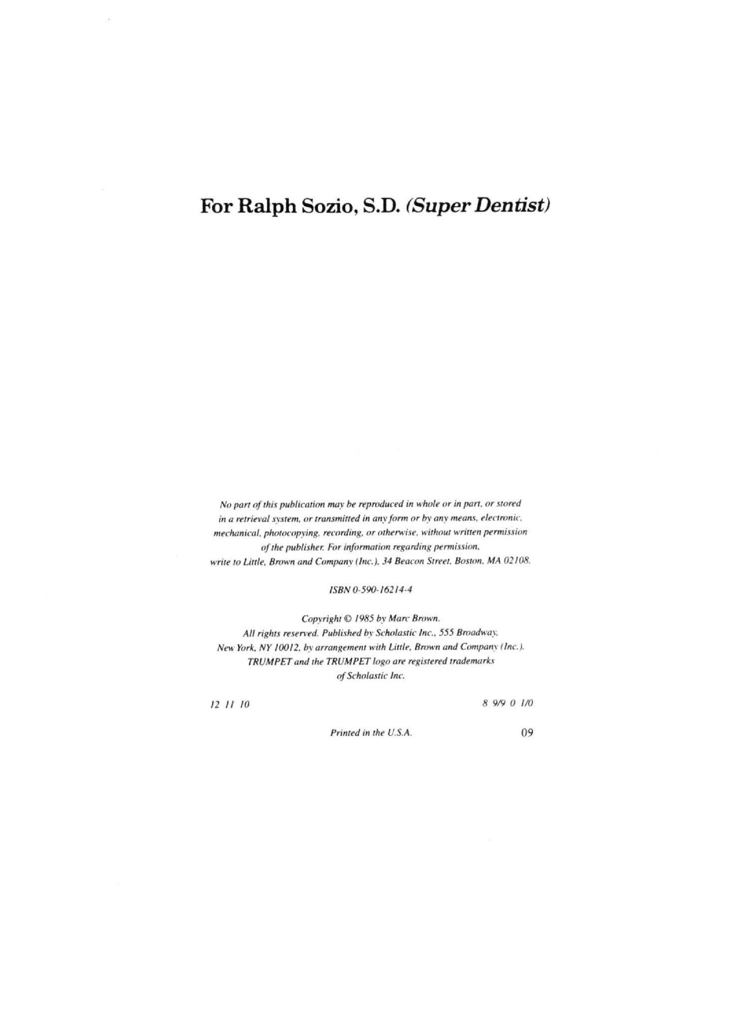 Arthur的An Arthur advanture系列Part 4—Arthur's Tooth.pdf,第3页预览