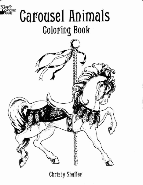 Dover Coloring Book - Carousel Animals Coloring Book (LQ).pdf,第2页预览