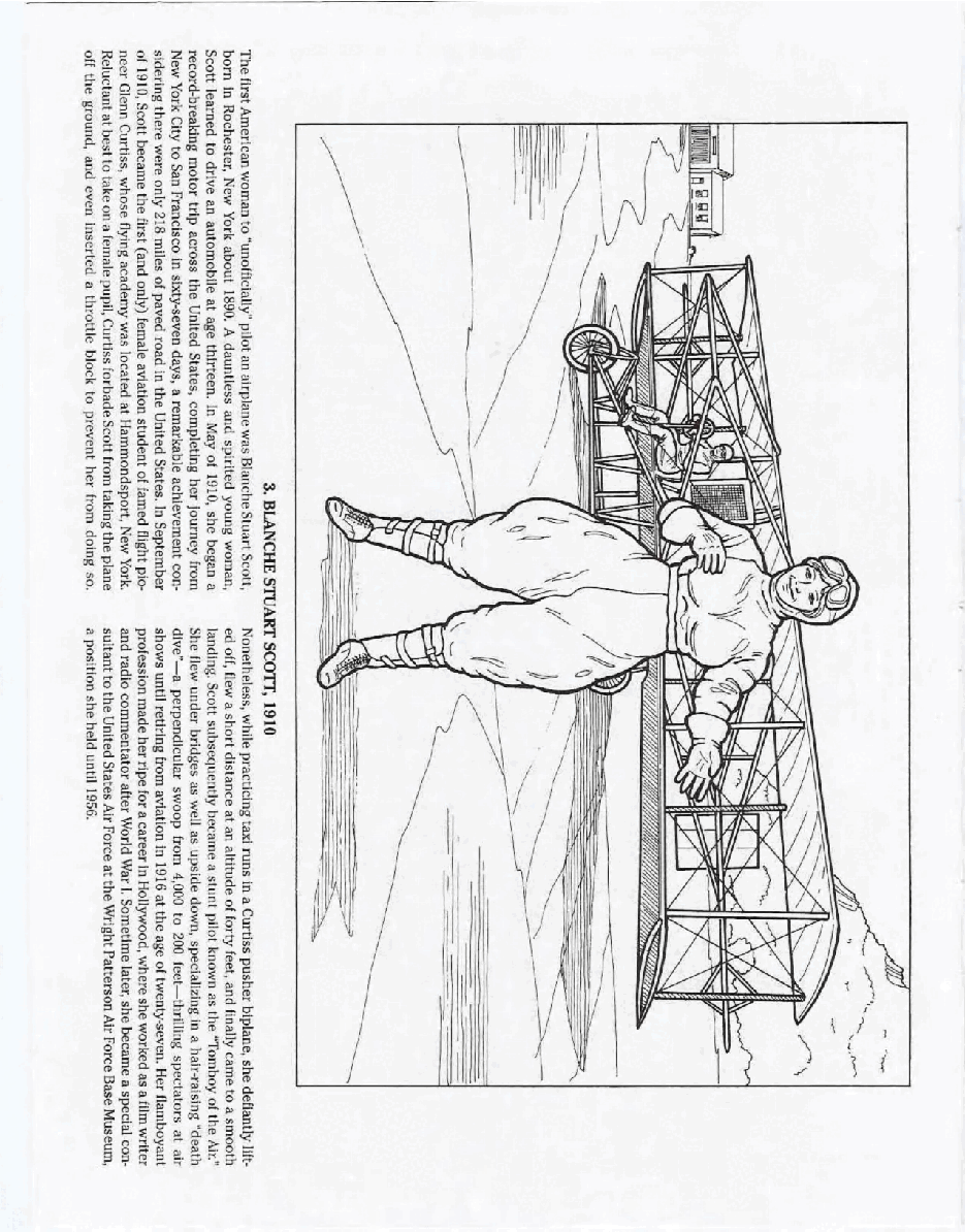 Dover Coloring Book - Famous Women Aviators.pdf,第4页预览