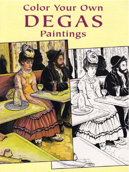 Dover Coloring Book - Color Your Own Degas Paintings (2002) (LQ).pdf，第1页预览