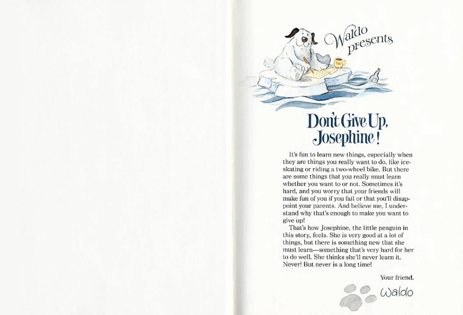 Don't Give Up, Josephine! by Hans Wilhelm (childrensbooksforever).pdf,第2页预览