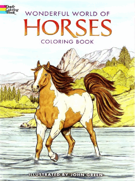 Dover Coloring Book - Wonderful World of Horses Coloring Book (LQ).pdf,第1页预览