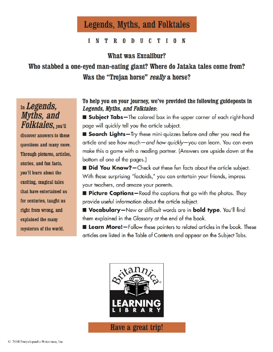 Britannica Learning Library 007 - Legends, Myths and Folktales.pdf,第4页预览