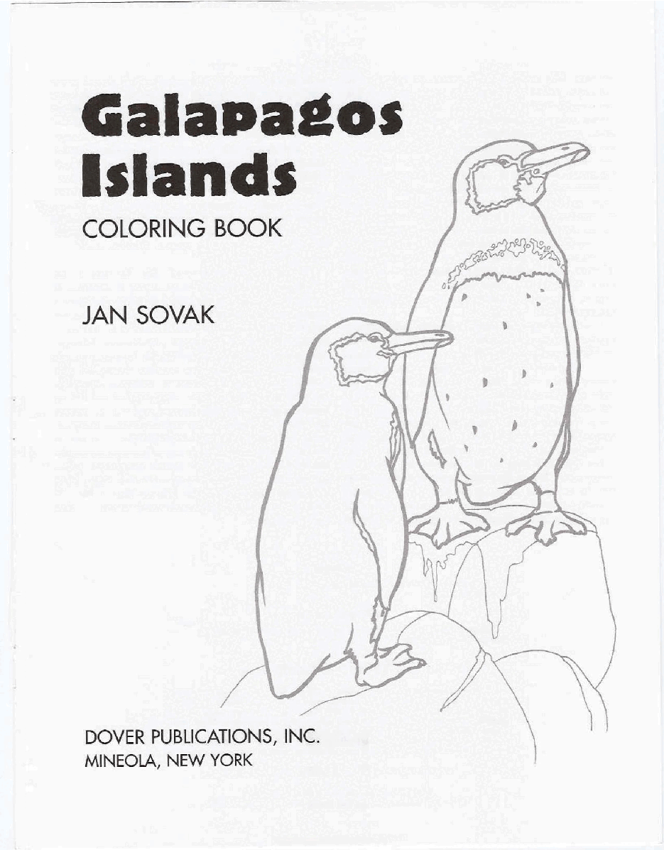 Dover Coloring Book - Galapagos Islands Coloring Book.pdf,第2页预览