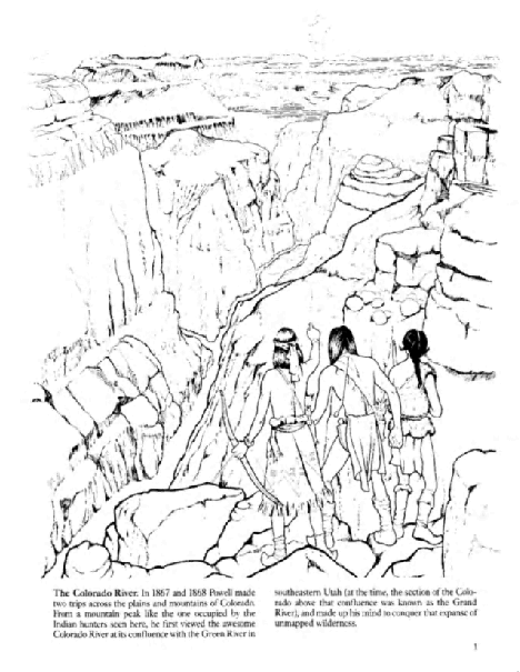 Dover Coloring Book - Powell's Colorado River Expedition Coloring Book (1993) (LQ).pdf,第3页预览