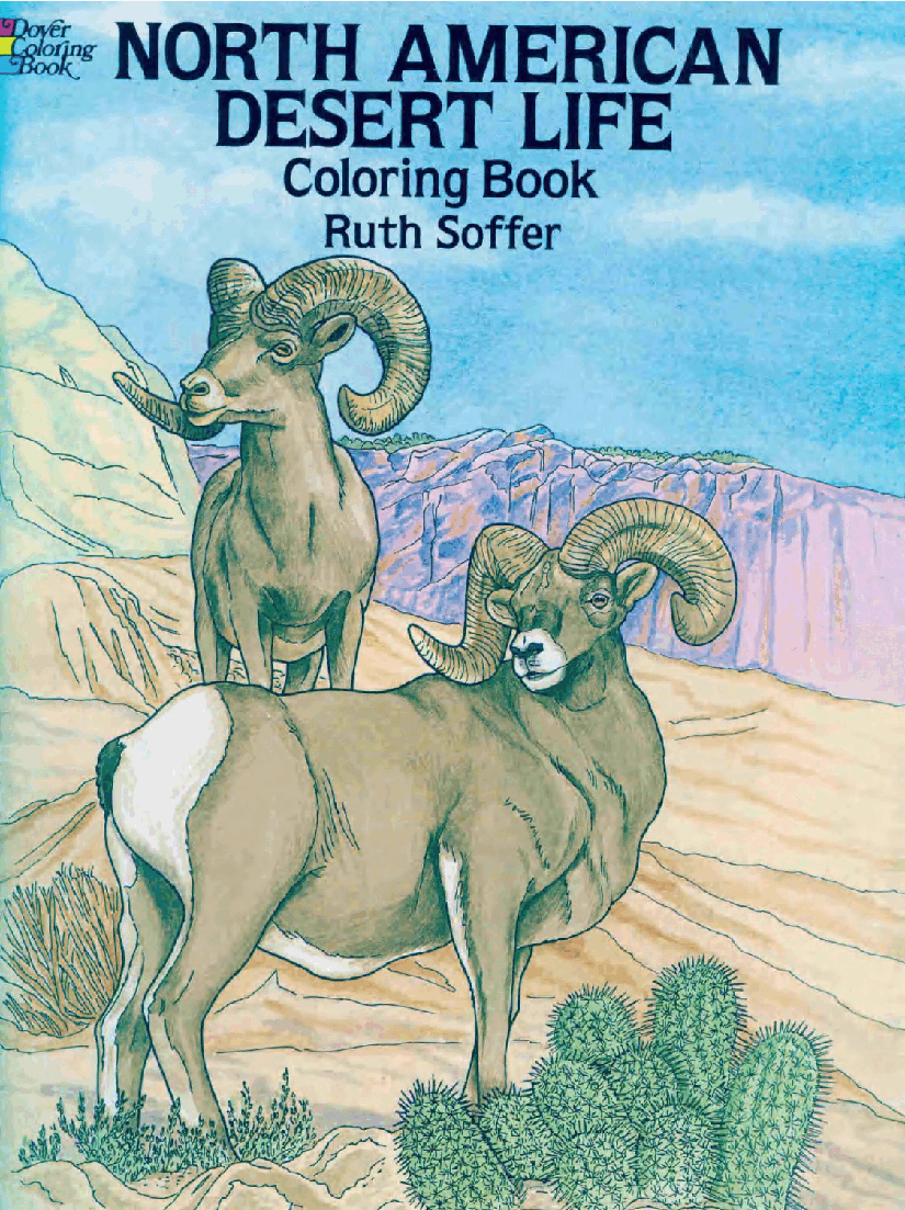 Dover Coloring Book - North American Desert Life Coloring Book (1994).pdf,第1页预览