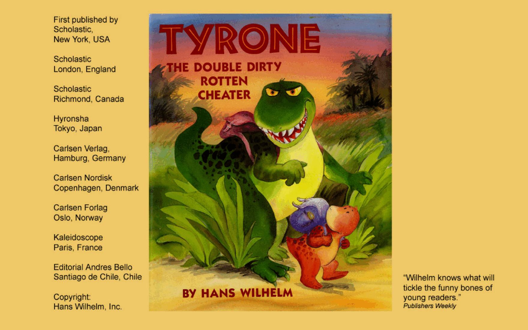 Tyrone - The Double Dirty Rotten Cheater by Hans Wilhelm (Scholastic) (childrensbooksforever).pdf,第1页预览