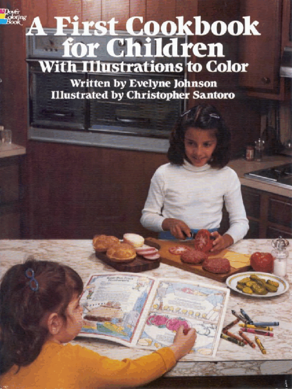 Dover Coloring Book - A First Cookbook for Children (LQ).pdf，第1页预览