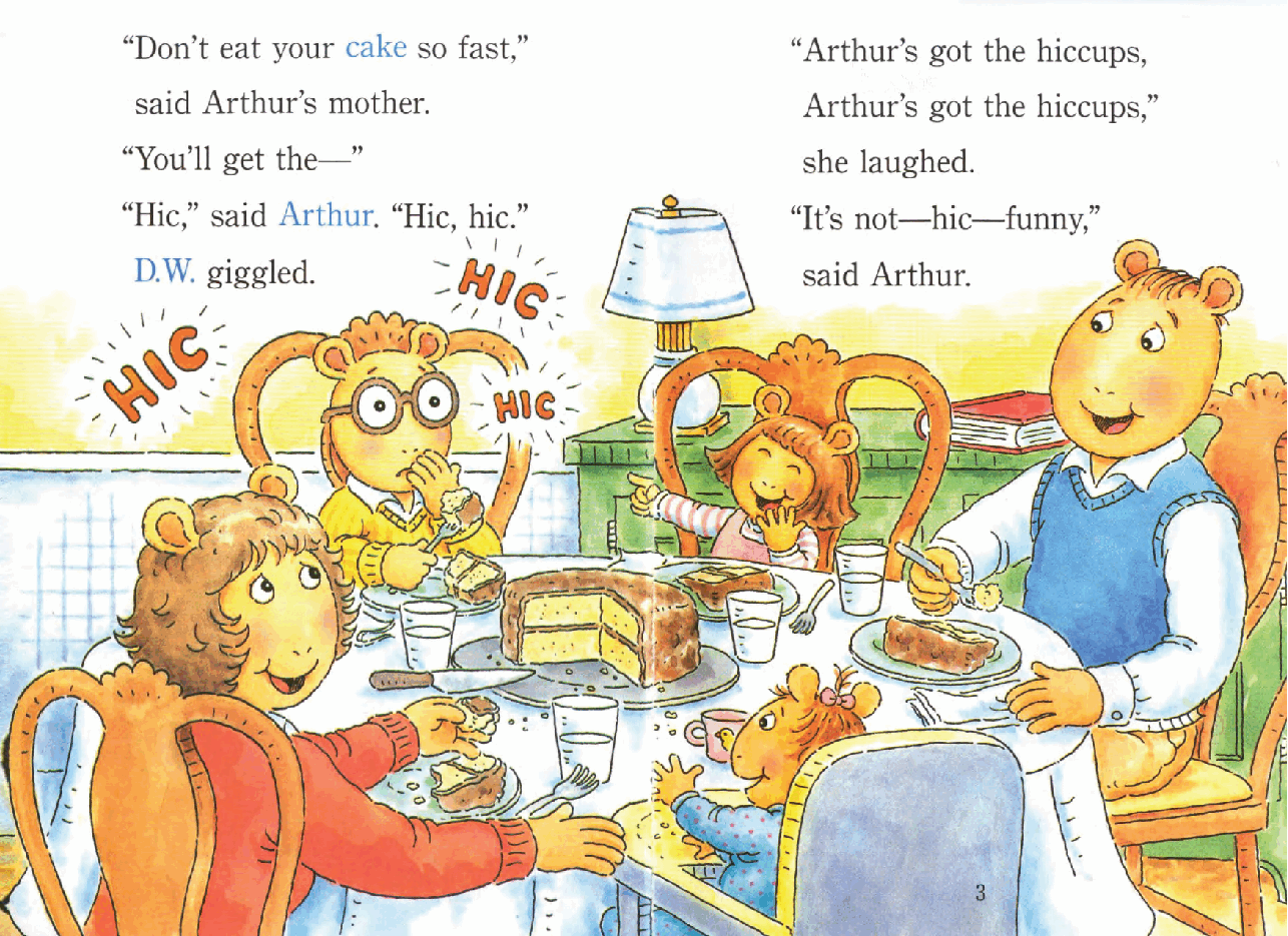 Arthur的step into reading系列—ARTHUR'S HICCUPS.pdf,第3页预览