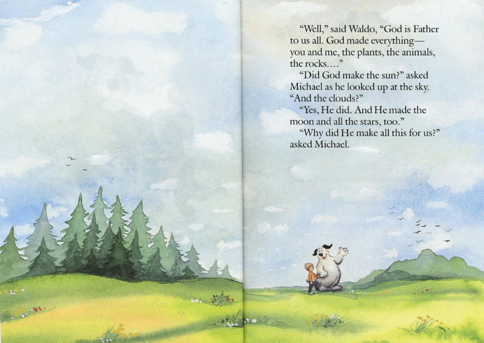 Waldo, Tell Me About God by Hans Wilhelm (childrensbooksforever).pdf,第4页预览