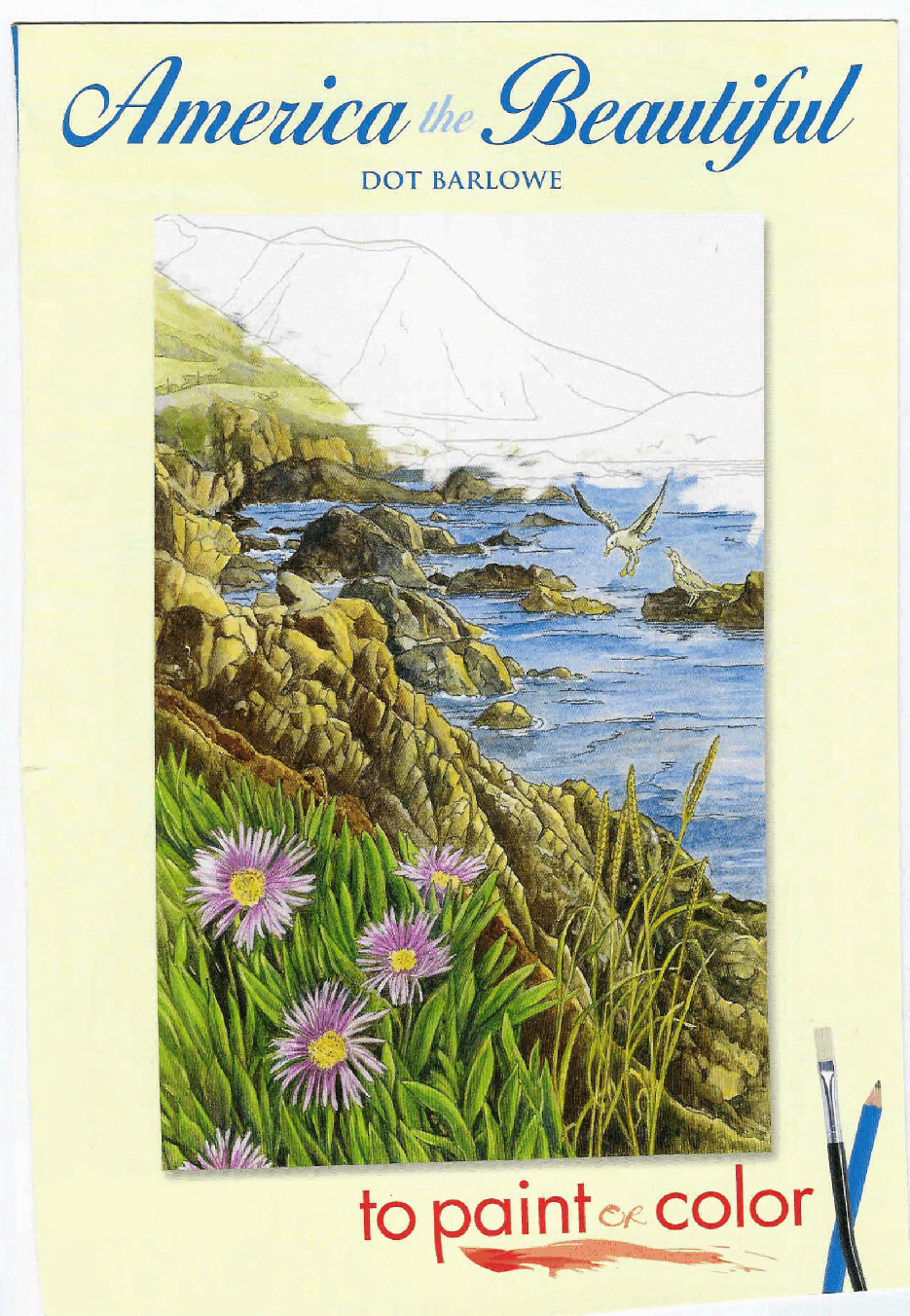 Dover Coloring Book - America the Beautiful to Paint or Color.pdf,第1页预览