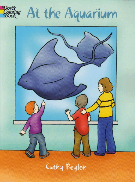 Dover Coloring Book - At the Aquarium.pdf，第1页预览