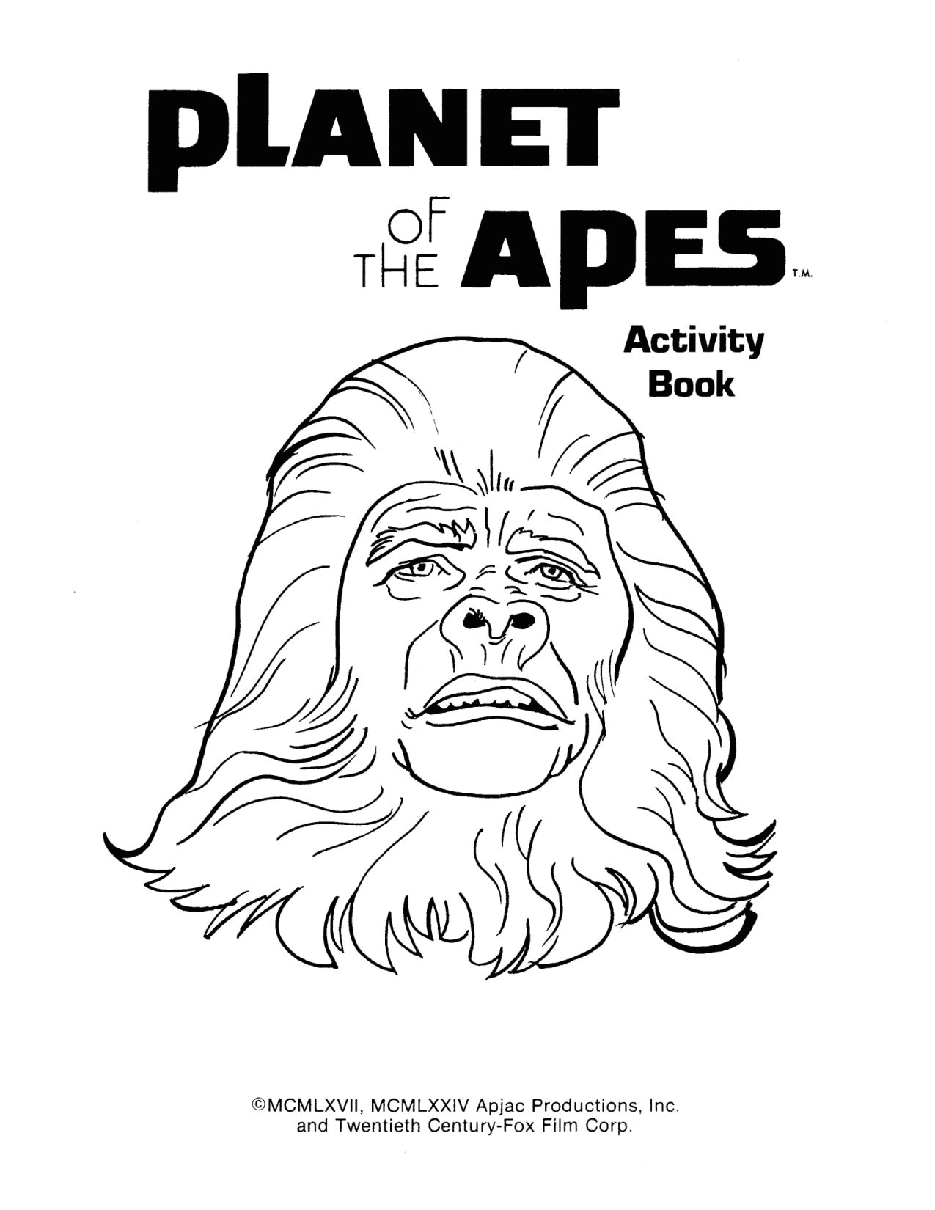 Planet Of The Apes Coloring Book - c2433.pdf,第2页预览