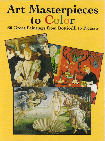 Art Masterpieces to Color (2004.Dover).pdf,第1页预览