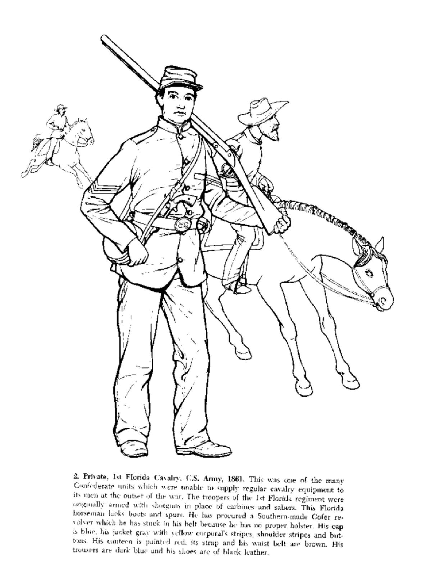 Dover Coloring Book - Civil War Uniforms Coloring Book (LQ).pdf,第4页预览