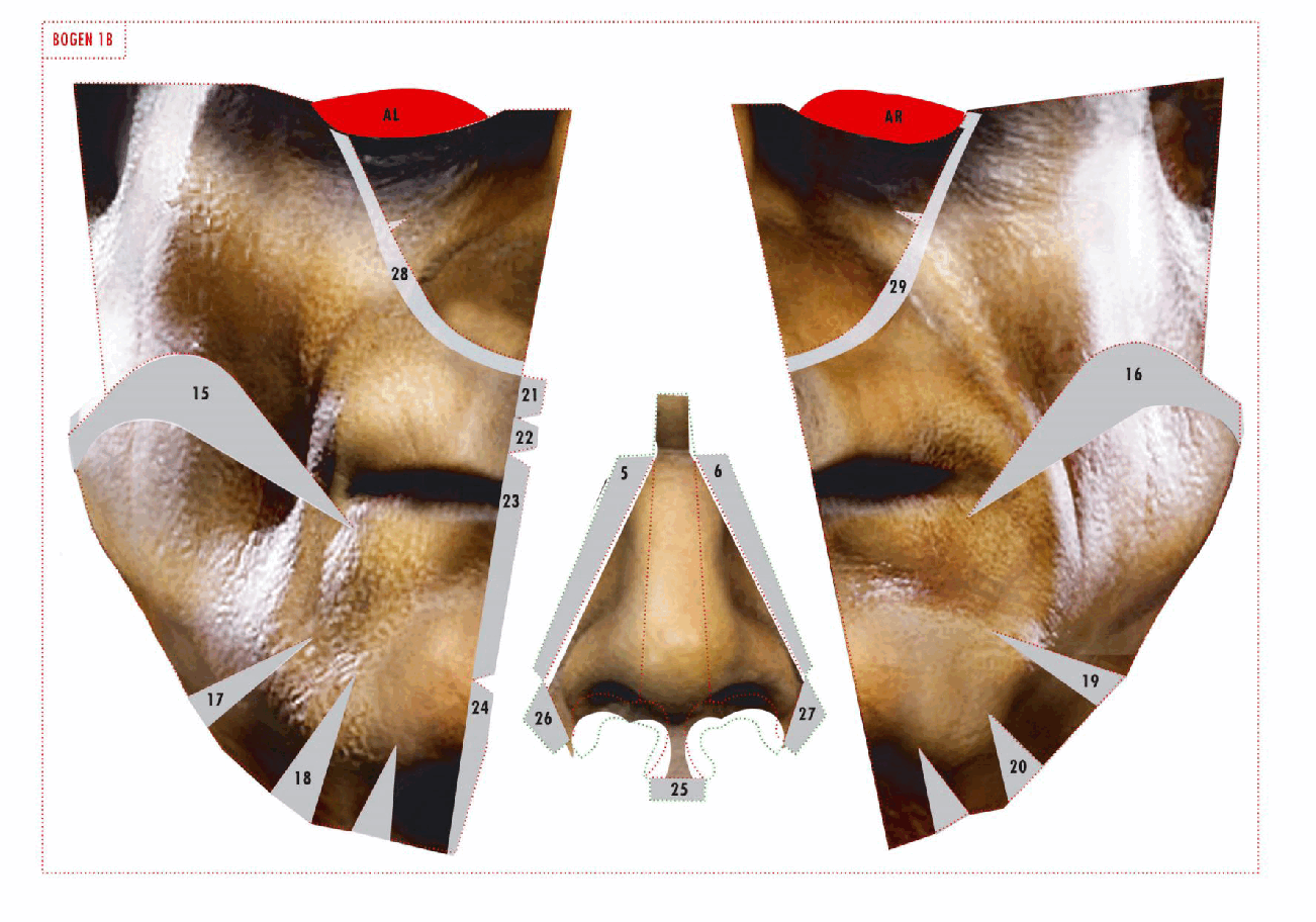 Halloween Burgfrankenstein Paper Maske (German).pdf,第4页预览