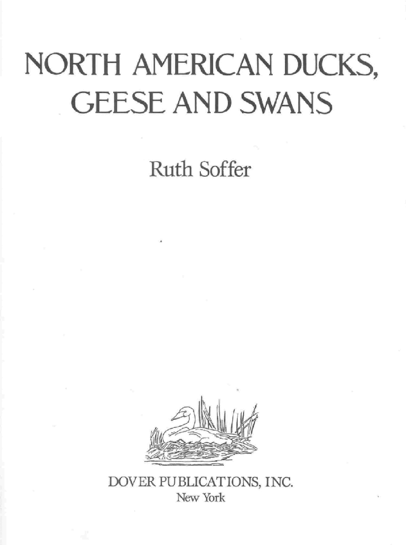 Dover Coloring Book - North American Ducks Geese and Swans (1996).pdf,第3页预览