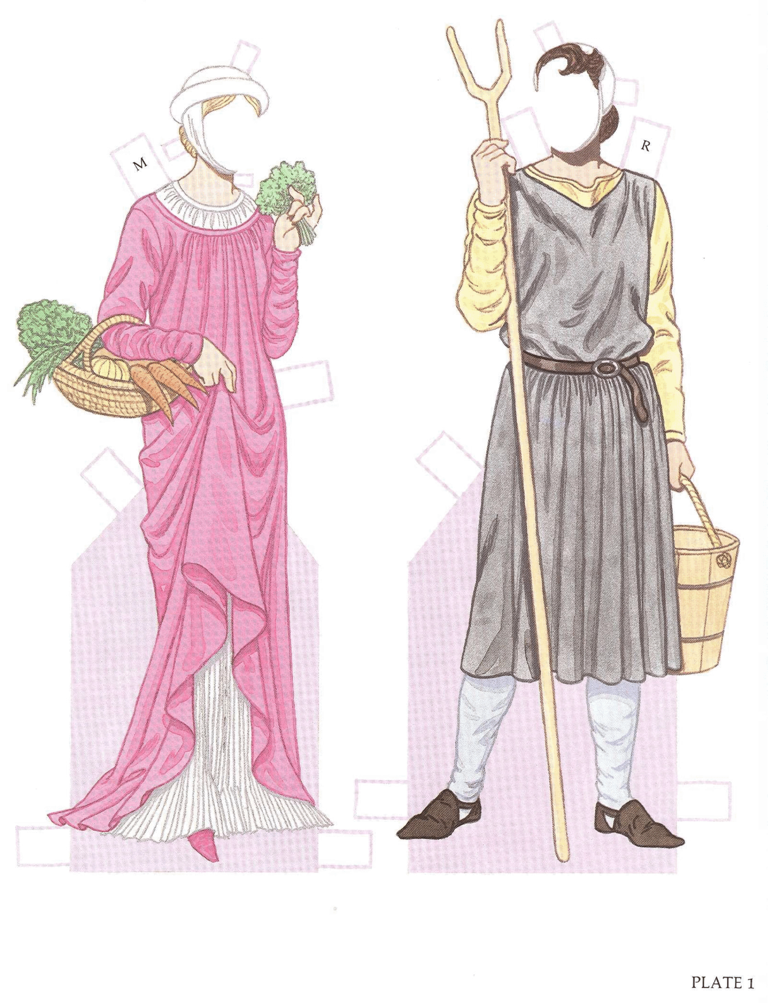 Medieval Costumes Paper Dolls (1996.Dover).pdf,第3页预览