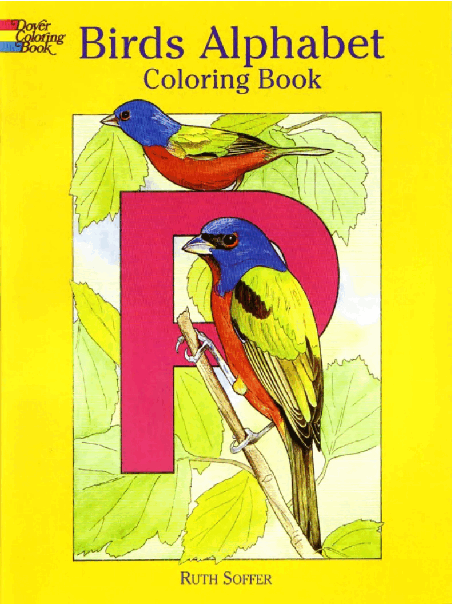 Dover Coloring Book - Birds Alphabet Coloring Book (LQ).pdf,第1页预览