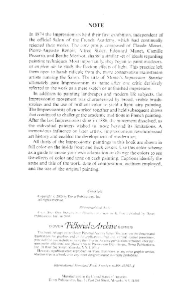 Color Your Own Impressionist Paintings (2005.Dover).pdf,第3页预览