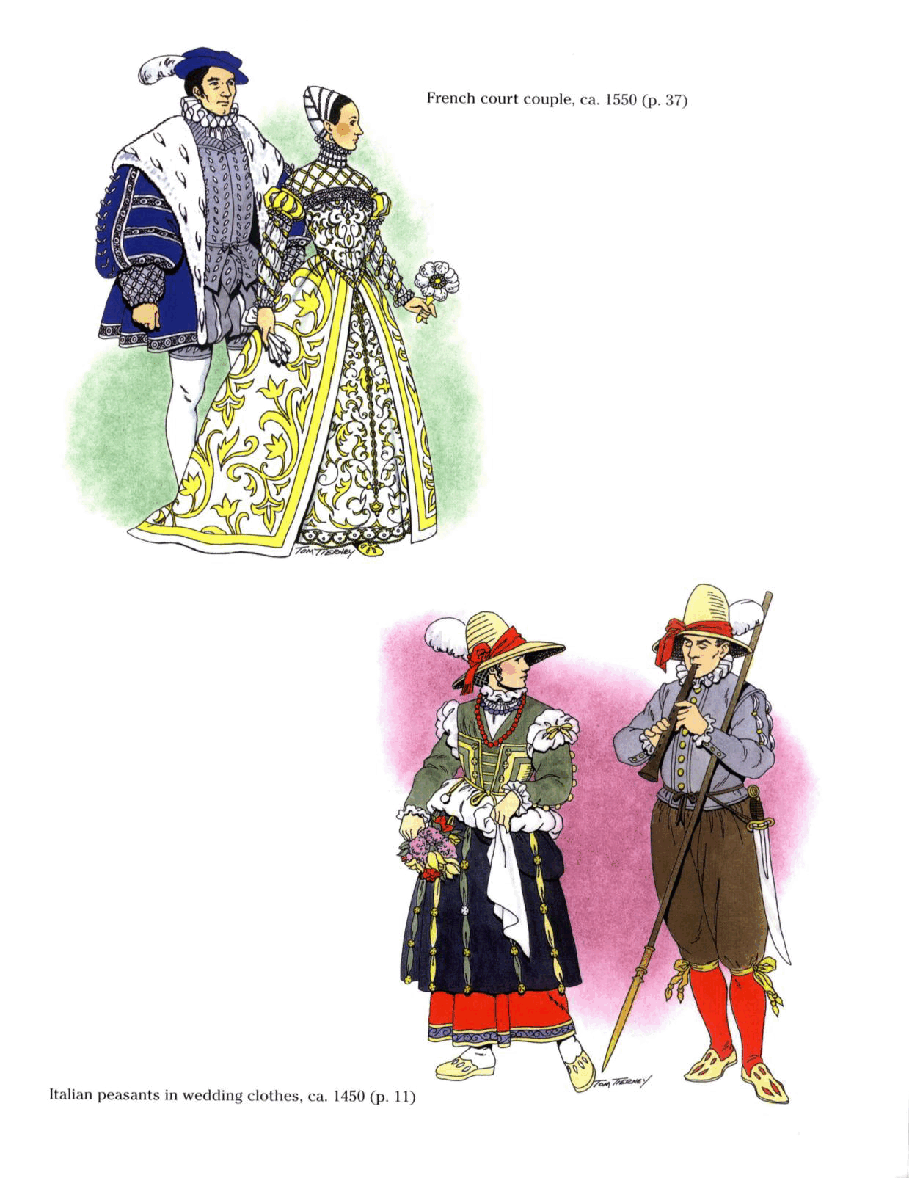 Dover Coloring Book - Renaissance Fashions (2000).pdf,第2页预览