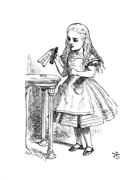 Dover Coloring Book - Alice in Wonderland Coloring Book (LQ).pdf，第4页预览