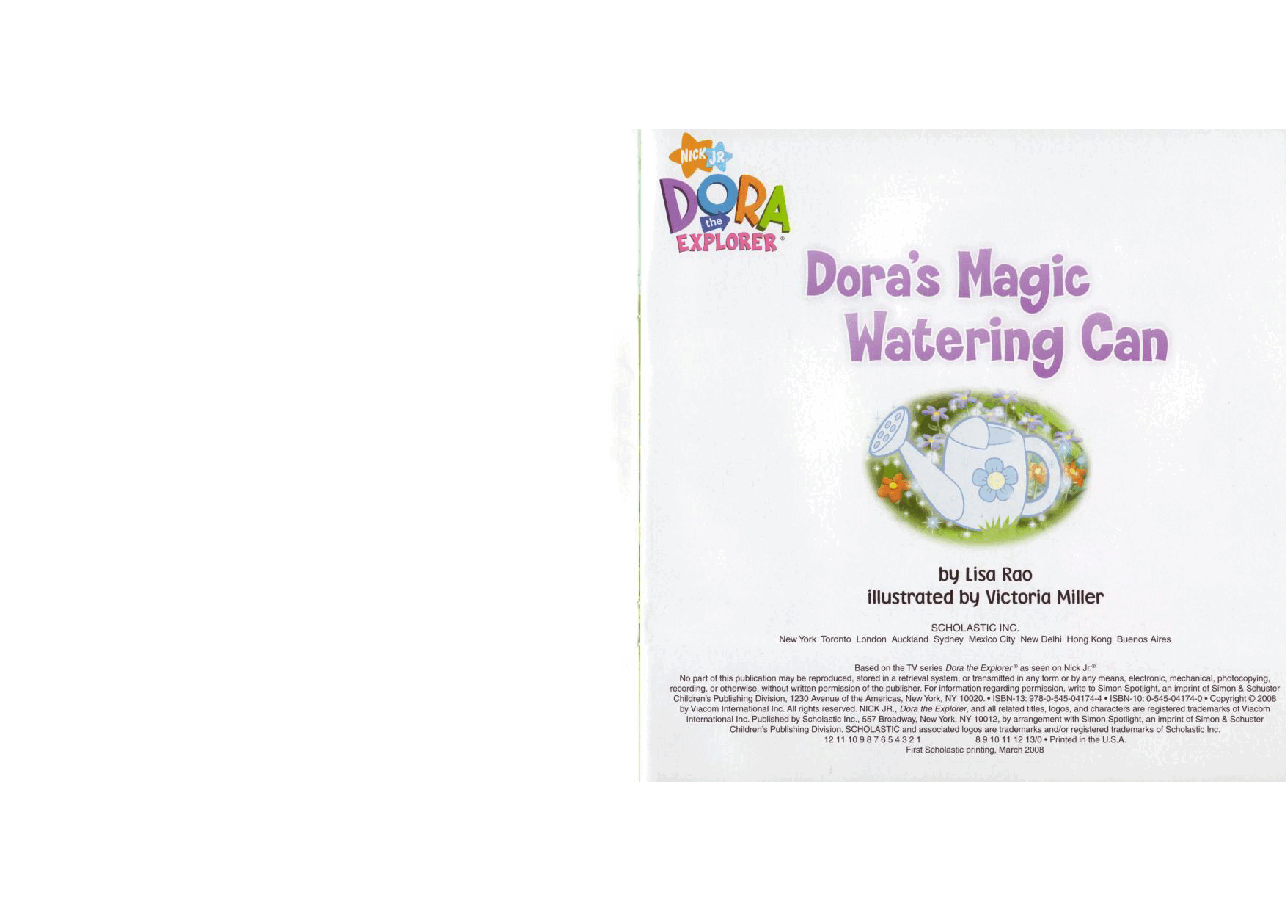 Dora's Magic Watering Can (2008.Scholastic) (Brainiac).pdf,第2页预览