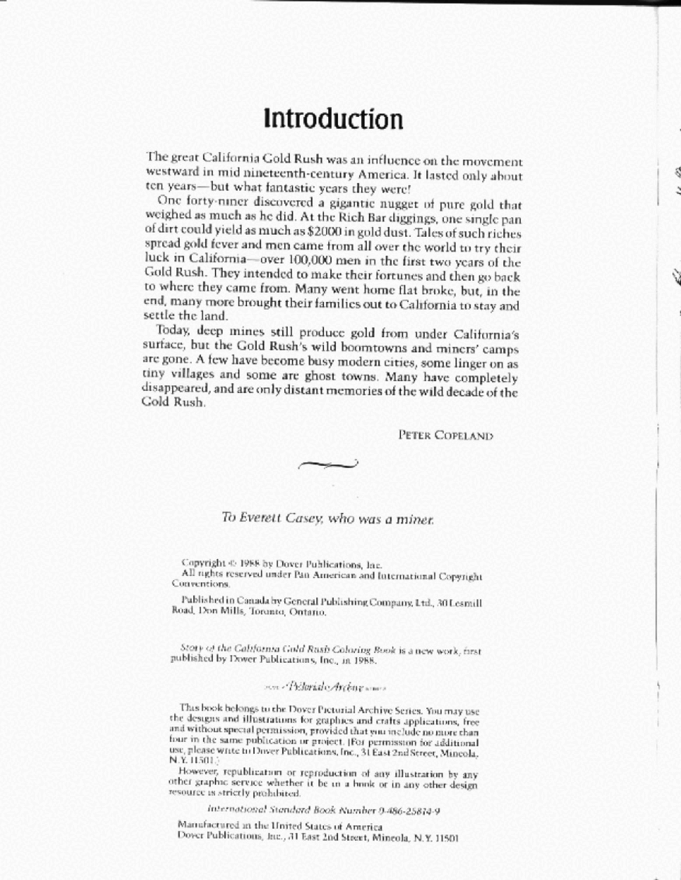 Dover Coloring Book - Story Of The California Gold Rush Coloring Book (1988) (LQ).pdf,第3页预览