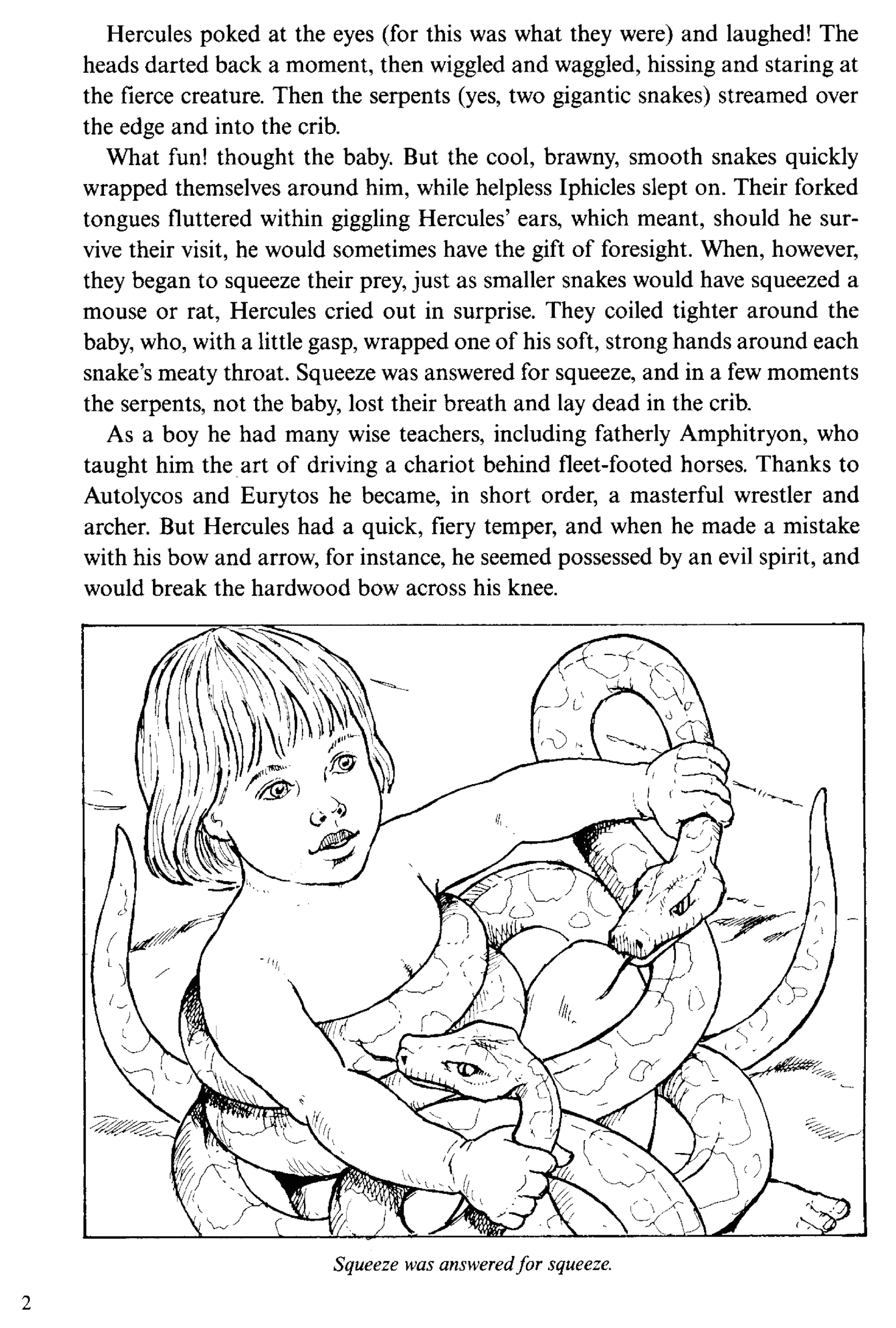 Dover Coloring Book - Adventures of Hercules Coloring Book.pdf,第4页预览