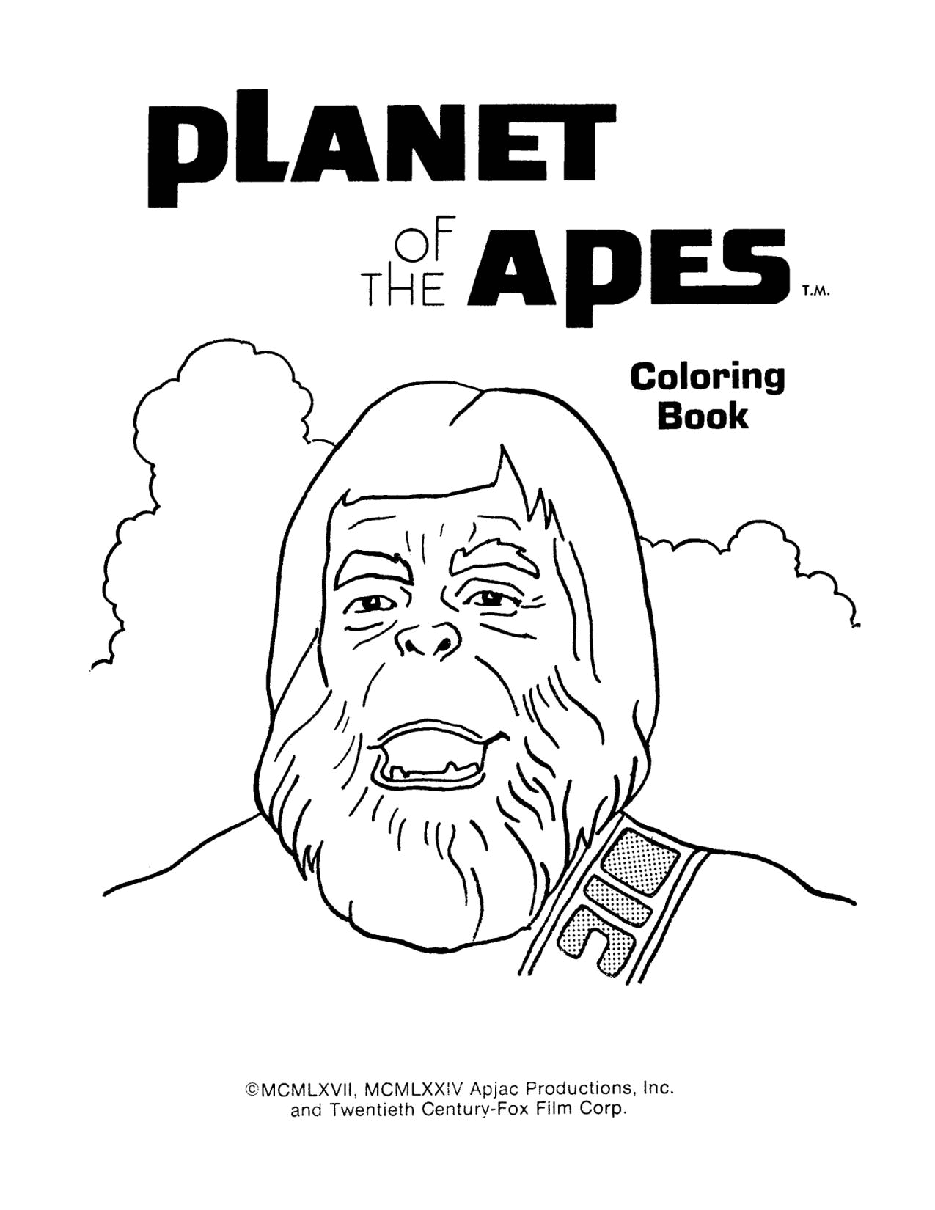 Planet Of The Apes Coloring Book - c1837.pdf，第2页预览